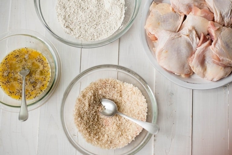 Panko Baked Chicken Thighs • A Sweet Pea Chef