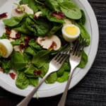 Spinach Salad With Warm Bacon Dressing Square Recipe Preview Image