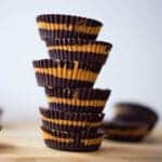 Dark Chocolate Peanut Butter Cups Square Recipe Preview Image