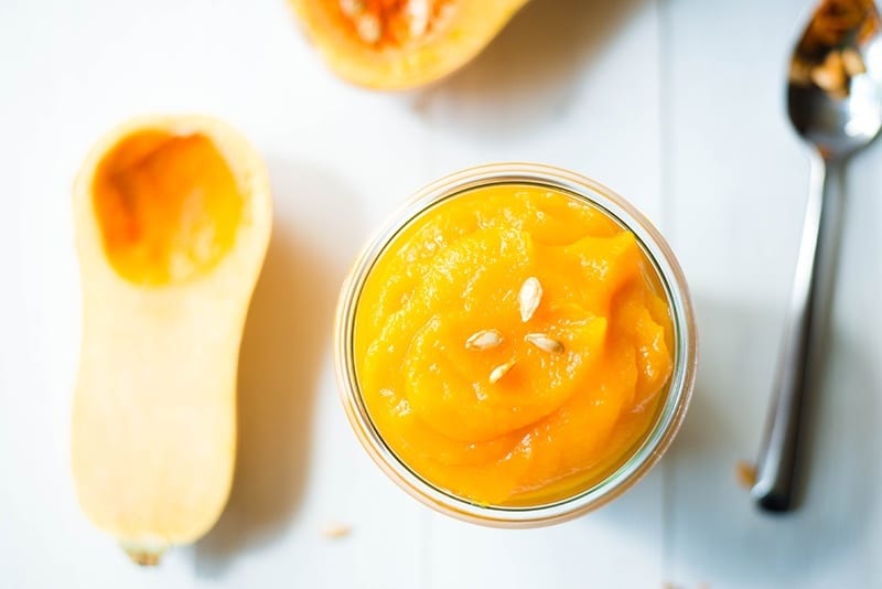 How To Make Butternut Squash Puree | Perfect for the Fall! www.asweetpeachef.com