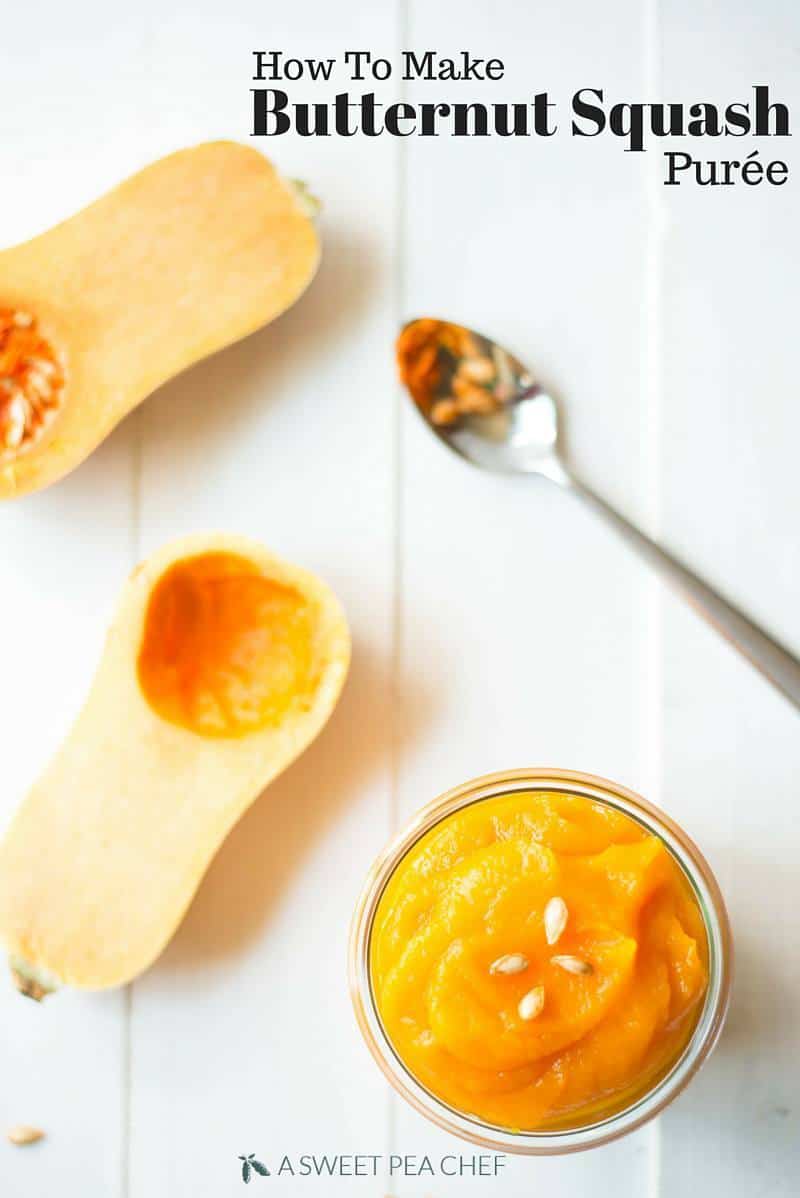 How To Make Butternut Squash Puree | Perfect for the Fall! www.asweetpeachef.com