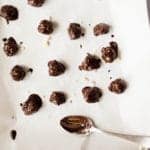 Dark Chocolate Covered Coconut Bites Square Recipe Preview Image