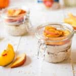 Fresh Peach Cobbler Overnight Oats Square Recipe Preview Image