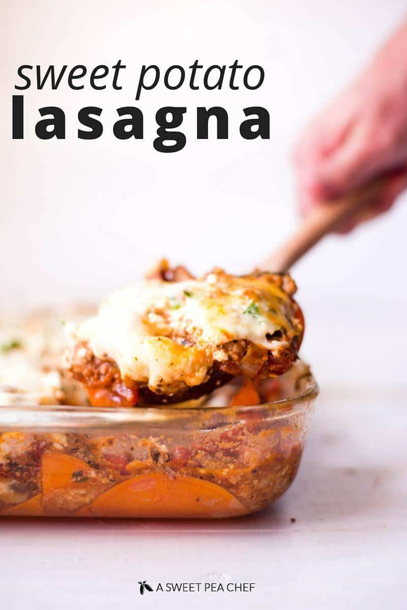 Sweet Potato Lasagna | A healthy and clean way to enjoy lasagna again! www.asweetpeachef.com
