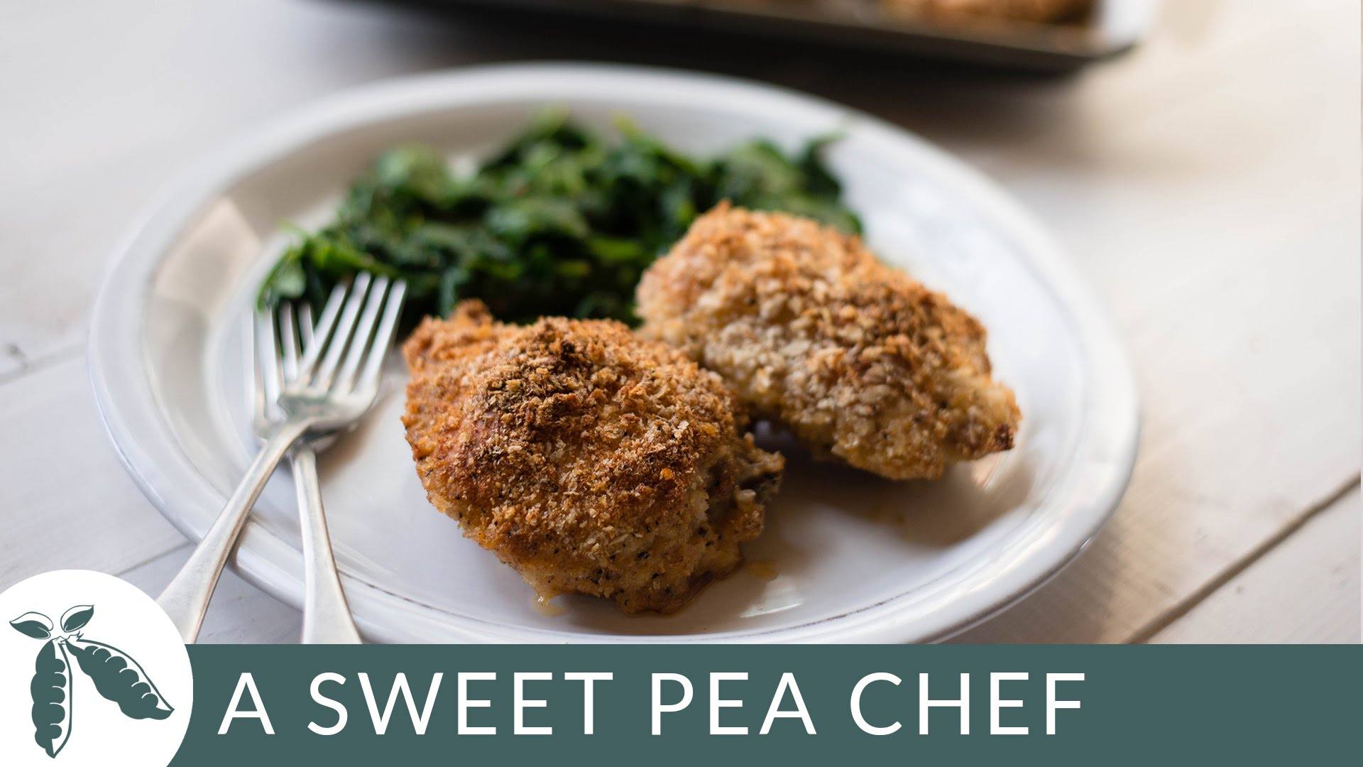 Panko Baked Chicken Thighs • A Sweet Pea Chef