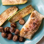 Baked Sea Bass And Zucchini Sheet Pan Square Recipe Preview Image