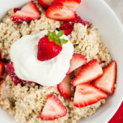 Strawberries And Cream Oatmeal | With Steel Cut Oats