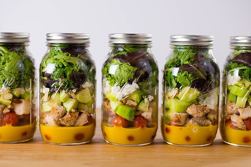 Make-Ahead Mason Jar Salads For The Week + A Killer Clean Honey Mustard Dressing! | A Sweet Pea Chef