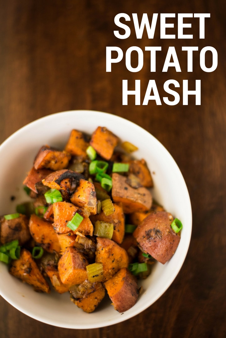 Sweet Potato Hash | This sweet potato hash recipe is a healthy, delciious, vegetarian side that is easy to make and can even be a full meal. | A Sweet Pea Chef