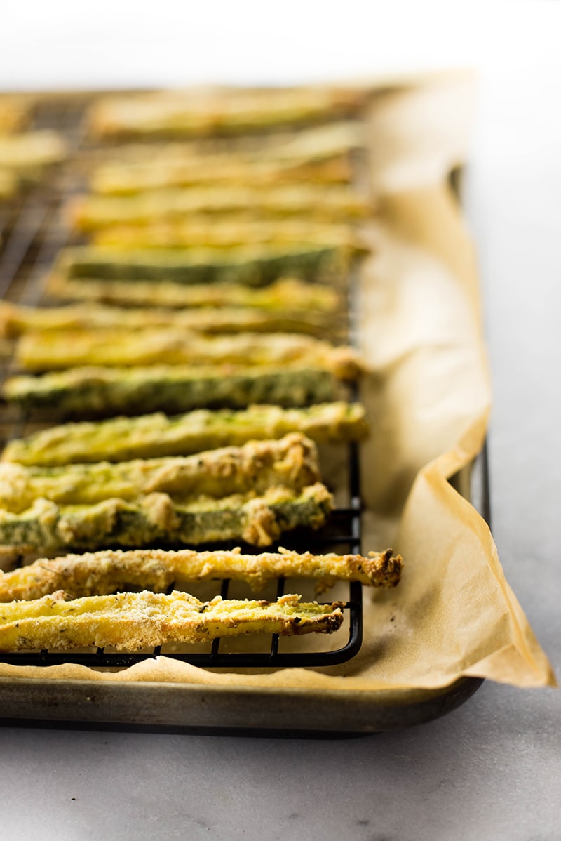Baked Zucchini Fries | A healthy and fun new way to eat your veggies | A Sweet Pea Chef