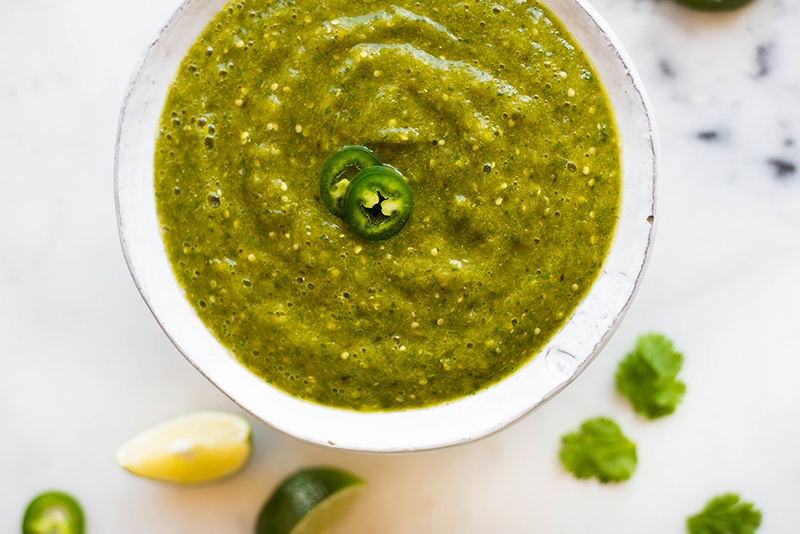 10 Minute Salsa Verde | Delicious salsa verde in JUST 10 easy minutes! | A Sweet Pea Chef
