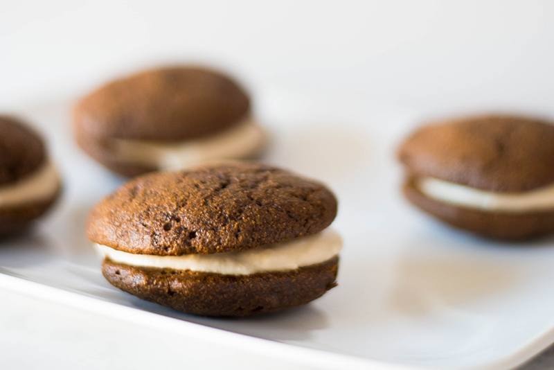 Dairy-Free Gingerbread Whoopie Pies | The perfect holiday treat for everyone, including dairy-free peeps! | A Sweet Pea Chef #ad