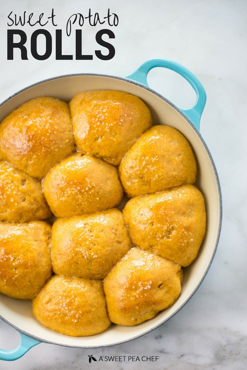Sweet Potato Rolls | So buttery and amazing, you'd never believe they're actually healthy! | A Sweet Pea Chef