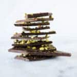 3 Ingredient Pistachio Dark Chocolate Bark - Square Recipe Preview Image