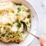 Crock Pot Mashed Potatoes | Such an easy dinner side, especially when the crock pot does all the work! | A Sweet Pea Chef