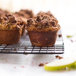 Paleo Apple Muffins with Crunchy Crumb Topping
