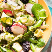 Spring Greens Salad | With Honey Lemon Vinaigrette