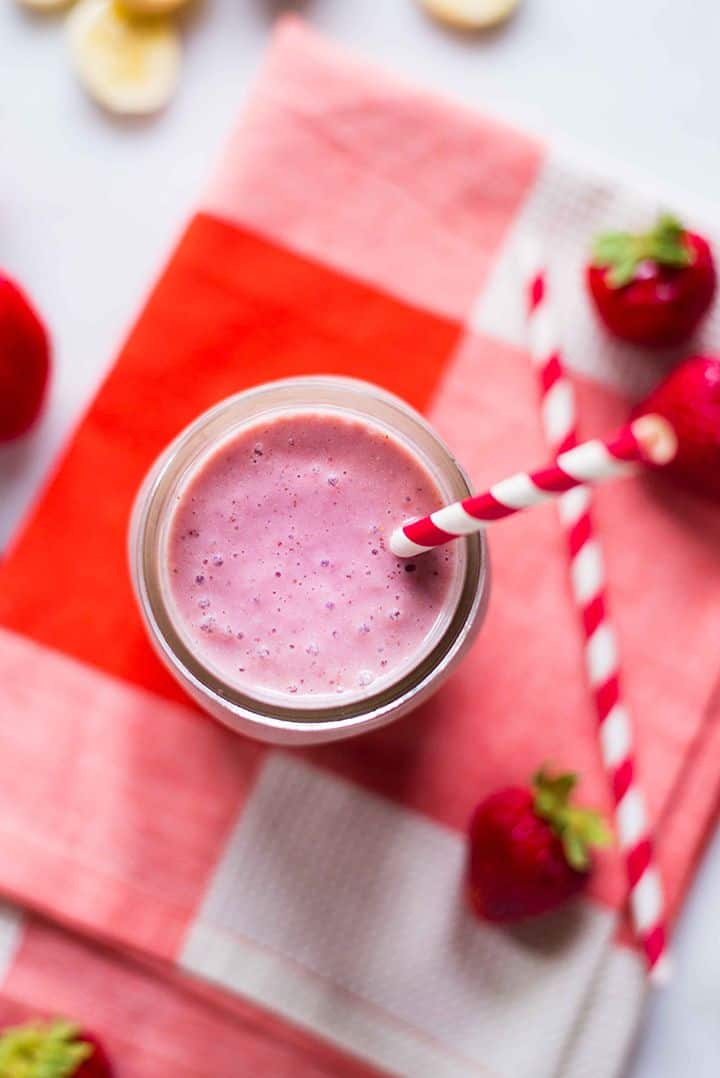 4 High Protein Fruit Smoothie Recipes You Need to Try | Enjoy these 4 easy smoothie recipes - so different and all using the same vanilla protein powder | A Sweet Pea Chef #sponsored