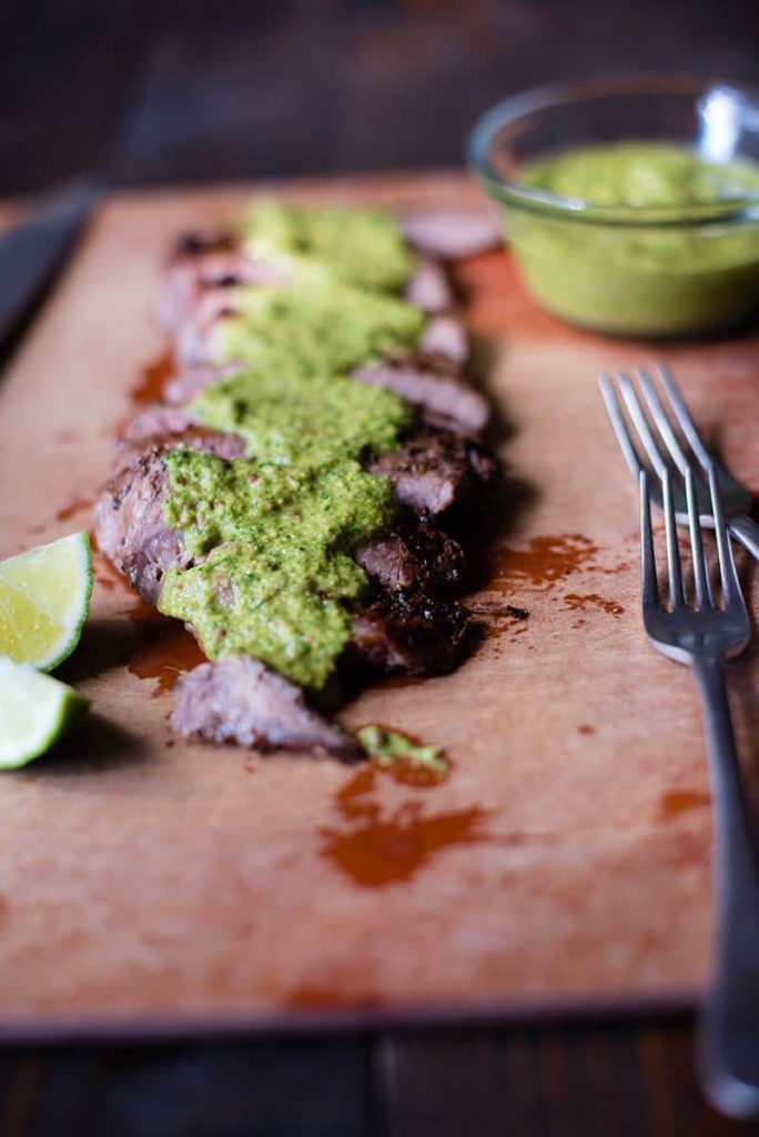 Tender Flank Steak with Chimichurri Sauce