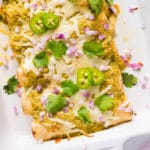 Green Chile Chicken Enchiladas - Square Recipe Preview Image