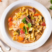 Easy Turkey Noodle Soup | Perfect For Thanksgiving Leftovers!