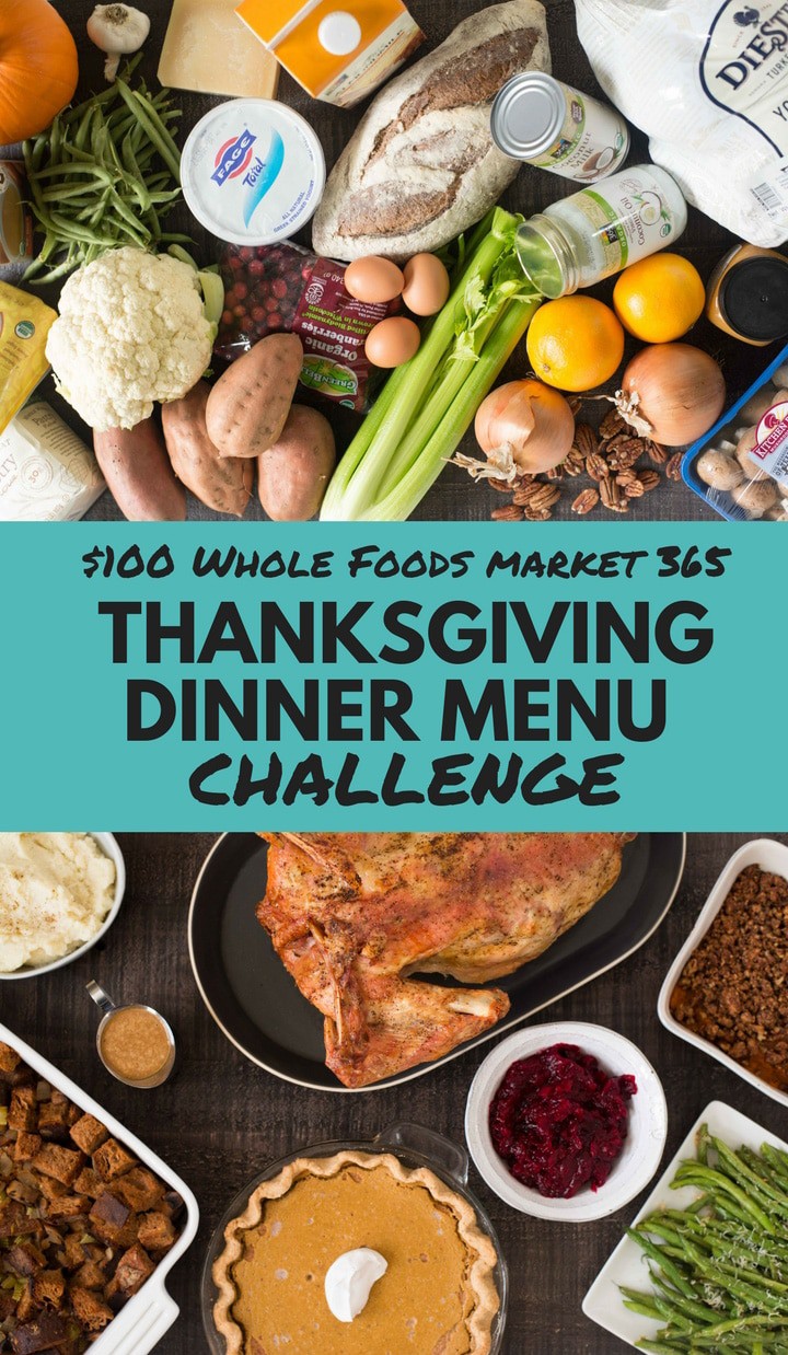 Whole Foods 365 Thanksgiving Dinner Menu Challenge | Whole Foods 365 challenged me to make a full Thanksgiving Dinner Menu for a family of 5 for under $100! | A Sweet Pea Chef
