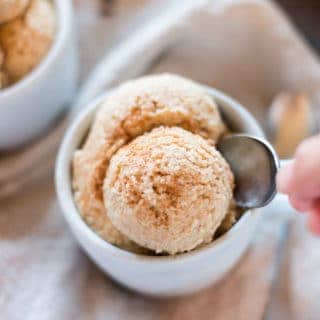 Healthy Homemade Eggnog Ice Cream | No Refined Sugar!