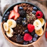 Chocolate Quinoa Breakfast Bowl Square Recipe Preview Image