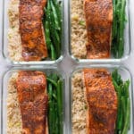 How to Meal Prep Salmon | How to meal prep salmon for the week, including an easy salmon recipe, all for just $6 per meal! Cook once and eat all week! | A Sweet Pea Chef