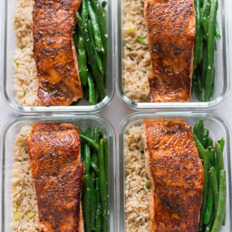 How to Meal Prep – Salmon • A Sweet Pea Chef
