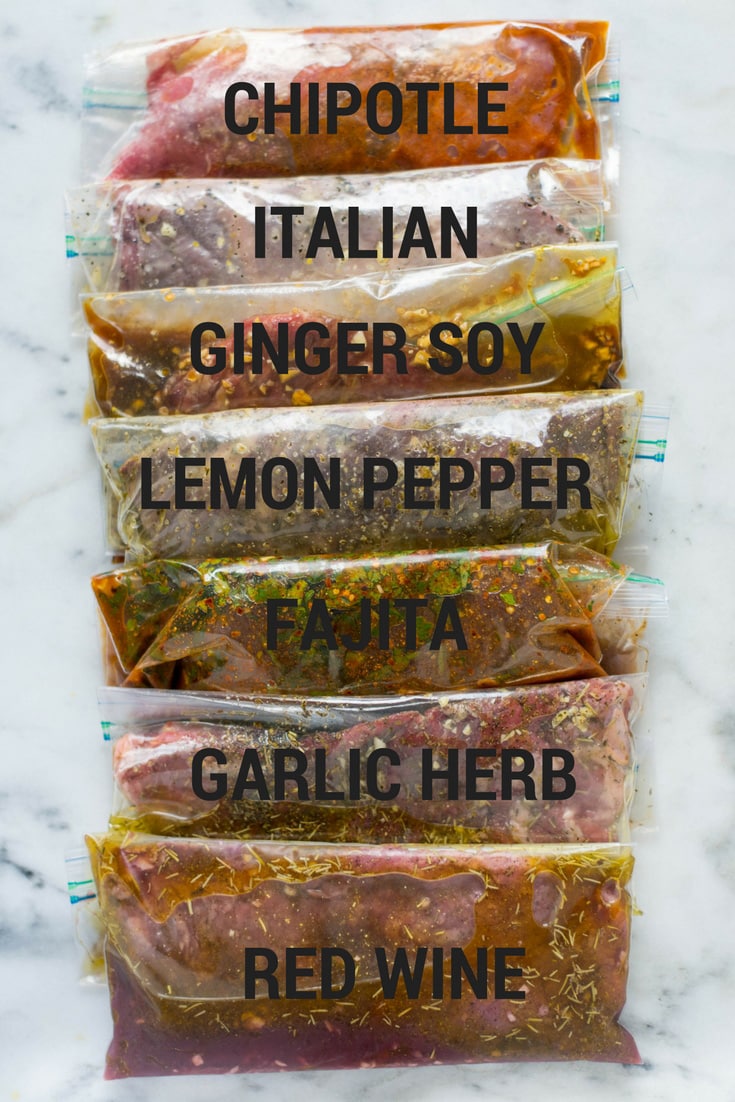 Best Steak Marinades | With these 7 Best Steak Marinades, you’ll have all sorts of flavor and variety to spice up your next steak dinner.  Get tips for how to marinate steak and how to freeze marinated steak plus 7 great steak marinade recipes. | A Sweet Pea Chef