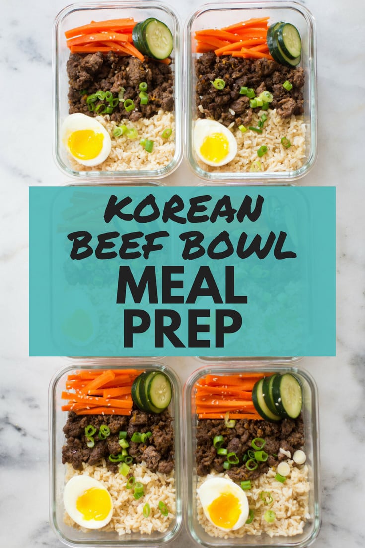 How To Meal Prep - Korean Beef Bowl | This flavorful and easy Korean Beef Bowl is an easy meal prep recipe.  Cook once and enjoy throughout the busy work week for less than $4 a meal! | A Sweet Pea Chef