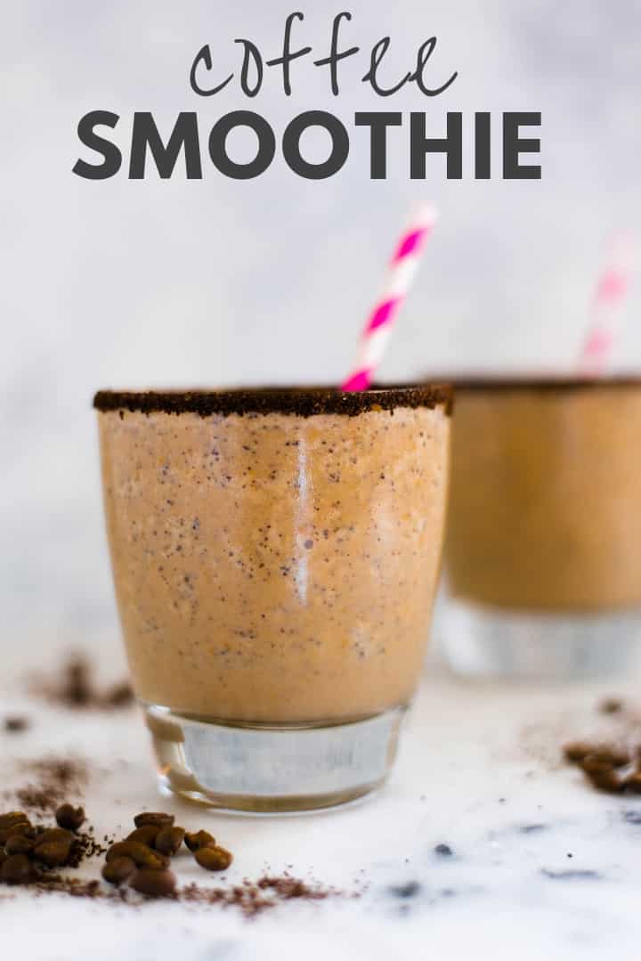 Healthy Coffee Smoothie Recipe | Ready in 5 minutes, this Healthy Coffee Smoothie is the perfect breakfast recipes for busy mornings | A Sweet Pea Chef 