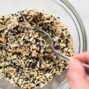 Overhead view of Homemade Everything Bagel Seasoning |