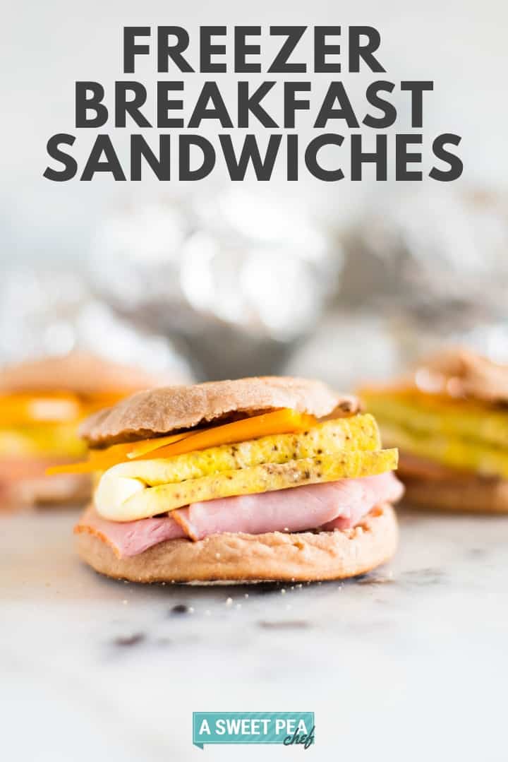 Make-Ahead Freezer Breakfast Sandwiches | Easy to make, healthy and delicious, these Make-Ahead Freezer Breakfast Sandwiches will make your busy mornings easier and tastier | A Sweet Pea Chef