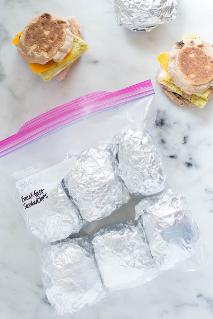 Make-Ahead Freezer Breakfast Sandwiches • A Sweet Pea Chef