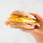 Make-Ahead Freezer Breakfast Sandwiches | Easy to make, healthy and delicious, these Make-Ahead Freezer Breakfast Sandwiches will make your busy mornings easier and tastier | A Sweet Pea Chef