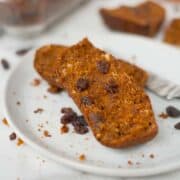 Healthy Pumpkin Bread | Healthy, moist, delicious, and easy to make, this Pumpkin Bread has the Pumpkin Bread has perfect Fall flavors | A Sweet Pea Chef