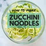 How to Make Zucchini Noodles (Zoodles) | Tips for making zucchini noodles, a healthy and low-carb pasta alternative | A Sweet Pea Chef