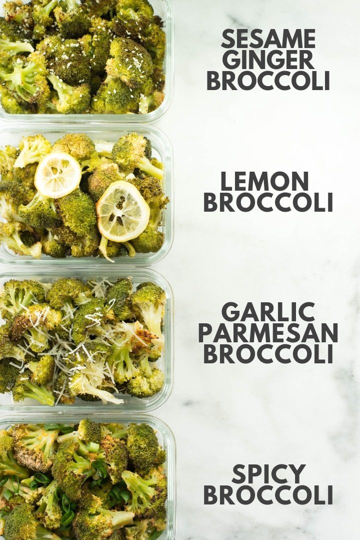 How To Roast Broccoli 4 Roasted Broccoli Meal Prep Recipes Super Easy Side