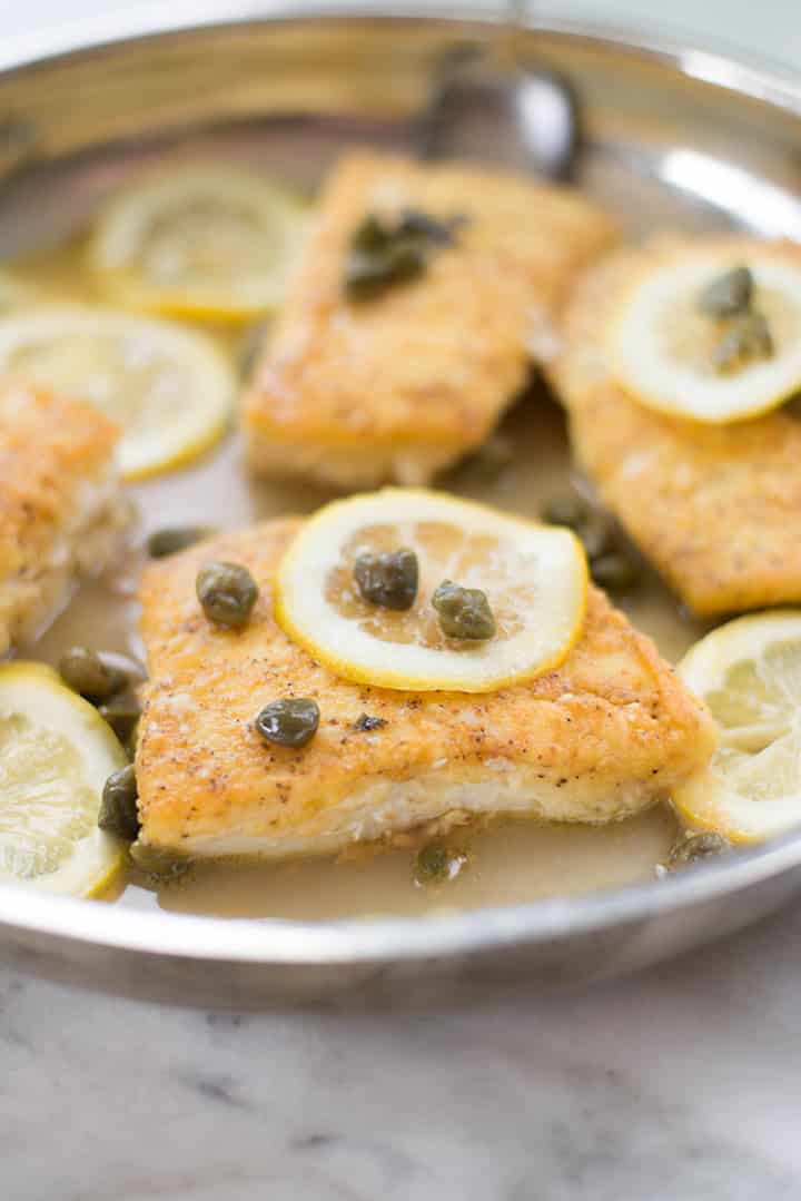 30 Minute Halibut Piccata With Asparagus Easy Weeknight Dinner A Sweet Pea Chef,10th Anniversary Decoration Ideas At Home