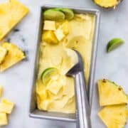 2-Ingredient Easy Pineapple Sorbet Recipe | How to make healthy pineapple sorbet at home | A Sweet Pea Chef