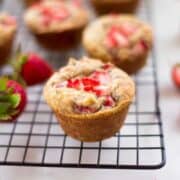 Healthy Strawberry Muffins Recipe | How to make healthy strawberry muffins refined sugar and flour free | A Sweet Pea Chef