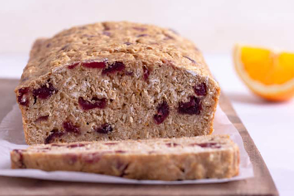 Healthy Cranberry Orange Bread | Naturally Sweet!