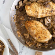 Healthy Chicken Marsala | With Mushrooms & Marsala Wine