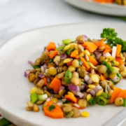 Cold Lentil Salad | A Colorful Superfood Experience
