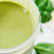 Green Protein Smoothie | With Baby Spinach & Coconut Milk