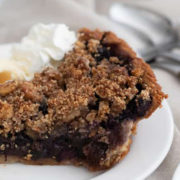 Healthy Blueberry Pie | With Sweet Crumble Topping