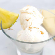 Pineapple Coconut Ice Cream | 3 Clean Ingredients
