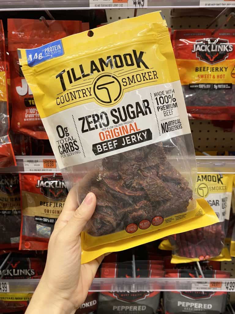 Tillamook zero sugar beef jerky